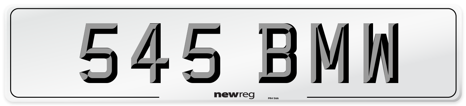 545 BMW Number Plate from New Reg